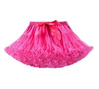 Gonna tutù per Bambine, Sottogonna a Strati tutù gonfio, Gonna in Tulle da Principessa Abito da Danza Classica Festa Danza Mini Costumi da Indossare Tutti i Giorni,Rose Red,XS