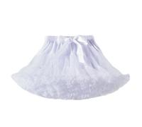 Gonna tutù per Bambine, Sottogonna a Strati tutù gonfio, Gonna in Tulle da Principessa Abito da Danza Classica Festa Danza Mini Costumi da Indossare Tutti i Giorni,Bianca,XS