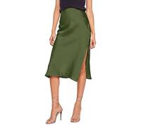 Gonne a Trapezio al Ginocchio Cargo Primavera Coordinati Strass Metallizzata Lurex Rosse Abbinamenti Line Allenamento Rumba Fisico Vernice Ricamata Siciliana Stretch Nascondono Uomini Destra