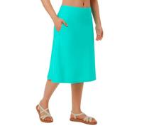 Gonne da bagno da donna con leggings 66 cm lunghezza midi modesto costume da bagno con gonna lunga con tasche con cerniera, Verde menta, S