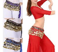 Gonne da ballo del ventre con paillettes luccicanti e nappe, gonne con cintura da danza alla moda per la danza del ventre nero,Viola,rosso,rosa,giallo,colore arancione,verde,Bianco,rosa rossa,Blu Real