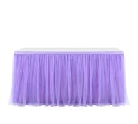 Gonne da tavolo for feste in tulle, tutù da sposa, tovaglie for rivelazione del sesso, feste di compleanno, decorazioni for la casa(Purple,6FT 77x183cm)