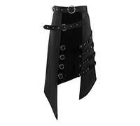 Gonne Gotiche Steampunk Emo Dark Rock Punk Harajuku Gotico Mezza Gonna Asimmetrica Gli Uomini Indossano Abiti Moda Abbigliamento Femminile-1,M