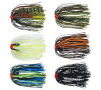 Gonne in silicone per esche da pesca con sonagli a tubo, 50 fili di spinnerbait Buzzbaits gonne di ricambio fai da te Squid Jig Bass Spinner Bait Fly Tying Materiale