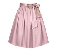 Gonne invernali lunghe al ginocchio da donna per feste di birra uso quotidiano versatile abbigliamento casual con design a fascia in vita. Gonne bianche per ragazze, Colore: rosa., S