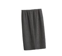 Gonne Lavorate A Maglia da Donna - Gonna Lunga da Donna in Maglia Calda E Spessa, Autunno Inverno, Elastica, Sottile, per Ufficio, Feste, Moda, Classico, Streetwear, Grigio, XXL