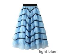 Gonne Lunghe A Strati Per Donne Con Vita Elastica In Professione Tulle Per Festa