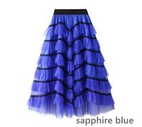 Gonne Lunghe A Strati Per Donne Con Vita Elastica In Professione Tulle Per Festa