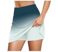 Gonne lunghe strette da donna, casual, tinta unita, da tennis, yoga, sport, gonna attiva, Blu marino, XL