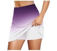 Gonne lunghe strette da donna, casual, tinta unita, da tennis, yoga, sport, gonna attiva, Lilla, L