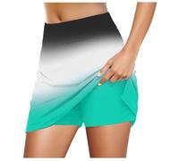 Gonne lunghe strette da donna, casual, tinta unita, da tennis, yoga, sport, gonna attiva, Verde menta, XL