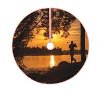 Gonne per albero di Natale con stampa a forma di albero di Natale con palline da golf sportive, copertura trapuntata colorata, perfetta per alberi di piccole e grandi dimensioni