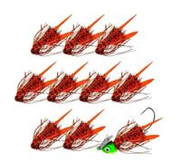 Gonne solette per gonne in silicone con richiamo, 10 pezzi in silicone gonne a soletta luminosa - flessibili per acqua d'acqua nera, campeggio