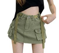 Gonne strette da ragazza, gonna in denim da donna, a vita bassa, gonna corta in denim da donna, Ag., XL
