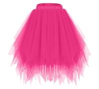 Gonne tutù in Tulle da Donna per Adulti Gonne tutù Classiche Elastiche a Strati Anni '80 Gonna Soffici Costume Vintage Elegante per Le Feste di Ballo Halloween