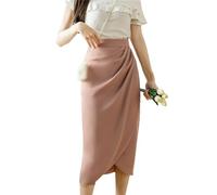 Gonne vintage da donna gonne a matita da donna a vita alta con spacco One Step gonne nere gonne irregolari per le donne, Pnnrk, S