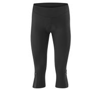 Gonso Bella, Pantaloncini da ciclismo da donna 3/4, Calzamaglia da ciclismo con cuscinetto di seduta Dry Up Air, Alta elasticità e comfort in vita, Vestibilità aderente, Nero, 46