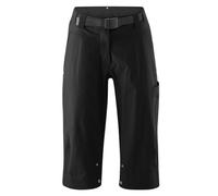 Gonso Ruth 3/4, Pantaloncini da Ciclismo (Corti) Donna, Black, 36