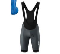 Gonso Sitivo Bib M, Pantaloncini corti da ciclismo da uomo, Con cuscinetto di seduta Sitivo Comfort, Elastico in silicone ad alta elasticità e antiscivolo, Vestibilità stretta