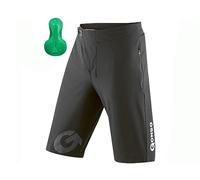 Gonso Sitivo, Pantaloncini Uomo, Nero/Verde Chiaro, 3XL