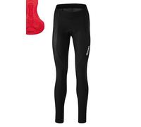 Gonso SITIVO Tight W, Pantaloncini da Ciclismo (Lunghi) Donna, Black/Fire, 36