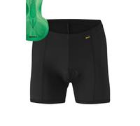 Gonso Sitivo U W, Pantaloni a U da Bicicletta Donna, Nero/Verde Brillante, 40