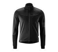 Gonso Valaff, Giacca da ciclismo da uomo, Giacca softshell idrorepellente, Antivento, G-Shell per un isolamento termico ottimale, Vestibilità aderente, Senza PFC, Nero, XXL