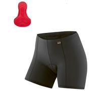 Gonso Sitivo U W, Pantaloni a U da Bici Donna, Nero-Black/Fire, 44