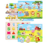 Gontence Puzzle Legno Bambini 2 3 - Giochi Bambini 2 3 Anni - Giochi Montessori 1 Anno - Giochi in Legno - Giochi Educativi 2 3 Anni - Giochi Bambina