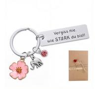 GONZTEL 1 pezzo Portachiavi Personalizzato Regalo con Parole Motivazionali, Regalo di Buona Fortuna, per Compleanno Regalo Migliore Amica, Regalo Collega Donna