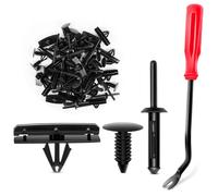 GOOACC Kit da 60 Clip a Rivetto cieco per modanature di parafanghi, sottoporta, paraurti e paraspruzzi, 6506007AA, 68039280-AA, 6030441, per Jeep Wrangler, Chrysler, Ford e GMC, con estrattore