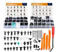 GOOACC Set di 820 clip di fissaggio per auto e kit di fissaggio per auto, 36 rivetti e dispositivi di fissaggio in nylon più popolari per Ford GM, Toyota, Honda, Chrysler, BMW, Subaru, Audi Mazda