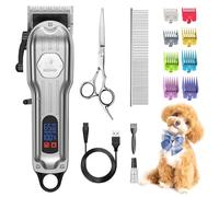 Gooad Tagliaunghie professionale per cani, tagliaunghie per cani, tagliaunghie per cani, gatti, animali domestici (argento)