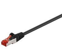 Goobay 0.5m, Cat6 STP Cavo di Rete 0,5 m Nero