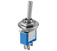 Goobay 10014 Interruttore a levetta in subminiatura - 1x UM; 3 poli; alloggiamento blu