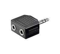 Goobay 11104 AUX per adattatore cuffie; jack da 3 5 mm 1 a 2 - Spina 3 5 mm (3-pin stereo) > 2 prese 3 5 mm (3-pin mono)