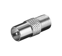 Goobay 11395 Adattatore F: Presa F > Spina coassiale - zinco