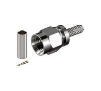Goobay 11651 Spina SMA a crimpare - con contatti dorati per cavi RG 174/U