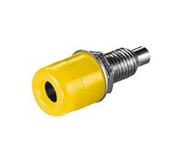 Goobay 11672 Presa a banana con filo - 4 mm con 2 dadi giallo