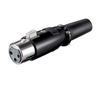 Goobay 11680 Presa XLR per Microfono, 3 Pin, Nero