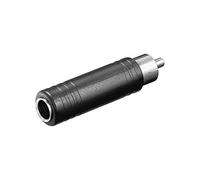 Goobay 11690 Adattatore RCA a presa jack AUX mono da 6 35 mm - Spina RCA > Presa 6 35 mm (2-pin mono)