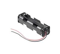 Portabatterie piatto Goobay per 8 batterie AA LR6 Nero