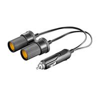 Goobay 11766 Veicolo/accendisigari per auto; spina maschio 12/24 V - con fusibile 3 A