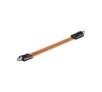 Goobay 11953 Cavetto Antenna Coax Passaggio Finestra SAT, Estremamente Piatto (0.3 mm), 0.2 m Lunghezza del Cavo