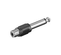 Goobay 12118 Adattatore RCA a connettore jack AUX mono da 6 35 mm - Spina 6 35 mm (2-pin mono) > Presa RCA