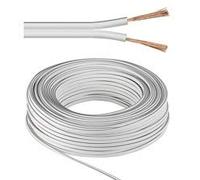 Goobay 15117 Cavo altoparlante bianco CU, 10 m Lunghezza del cavo, sezione 2 x 2,5 mm², diametro 8 mm