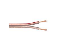 Goobay 15119 Cavo Altoparlanti, Trasparente, CU, 4.4mm Diametro, 25m Lunghezza del Cavo