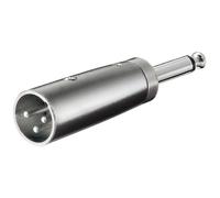 Goobay 2 Pezzi Adattatore 6,3 mm Jack Mono a XLR Maschio