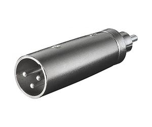 Goobay 27456 - Adattatore XLR, Cinch maschio verso maschio XLR