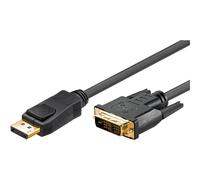 Goobay 2m DP/DVI 2 m DisplayPort Oro Nero Maschio/Maschio 1 pz Cavo 51961